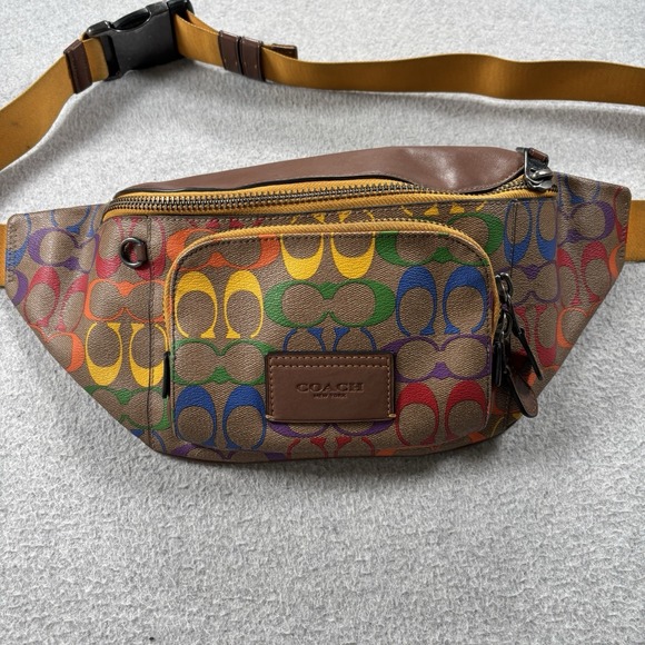 coach belt bag rainbow